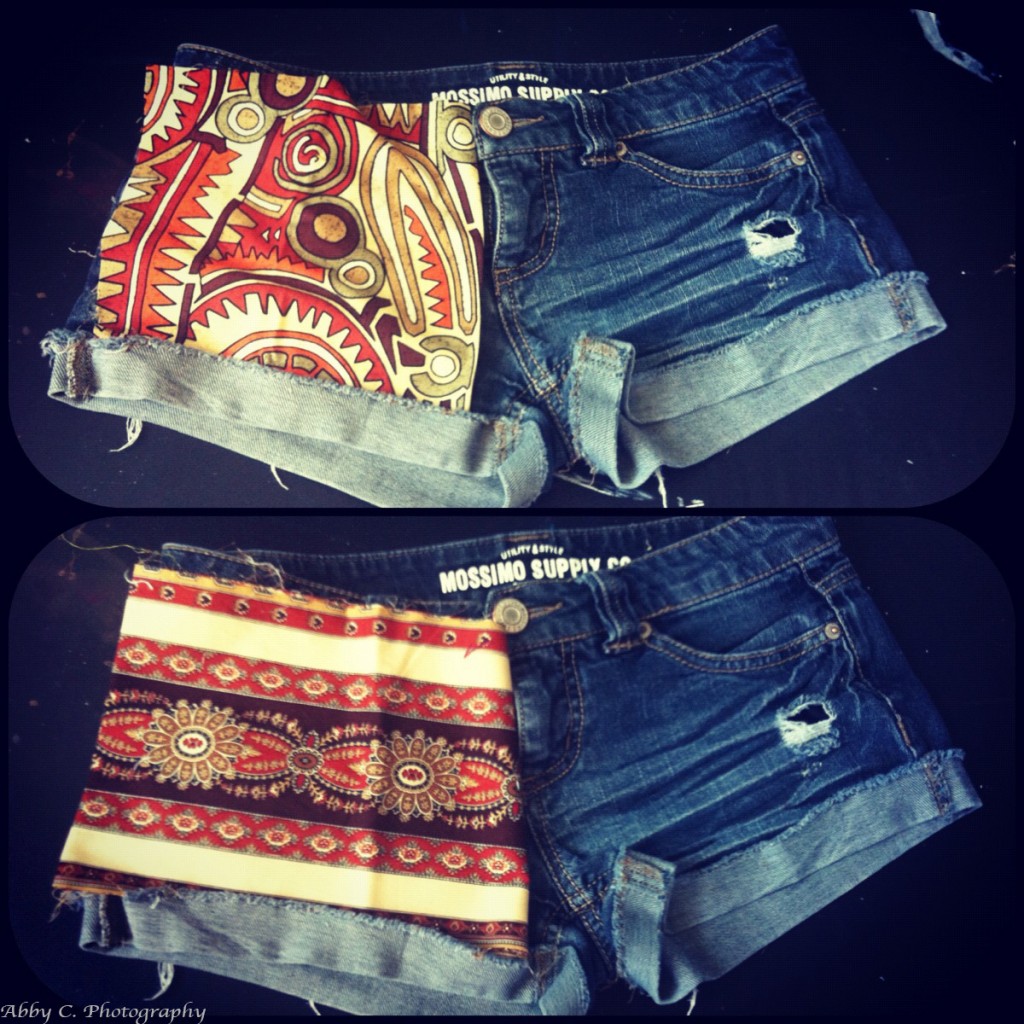 DIY Patterned Shorts Finished Product Choices